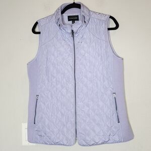 41 Hawthorn Purple Quilted Zip Up Vest Womens Size Large